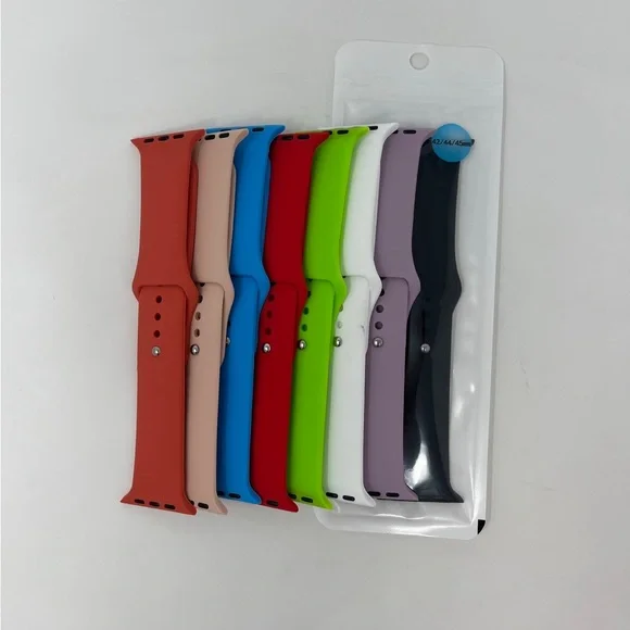 For Apple Watch Silicone Band Strap Series 1/2/3/4/5/6/SE Sports 38/40/42/44mm - Picture 3 of 4